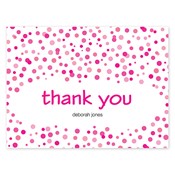 Confetti Dots Pink Folded Notes