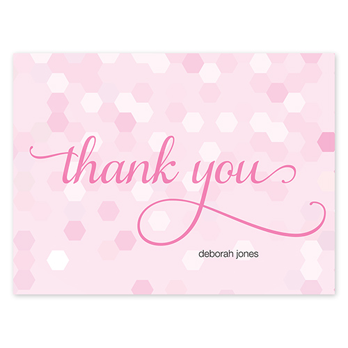 Confetti Chic Pink Folded Notes