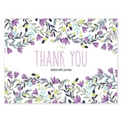 Colorful Garden Purple Folded Notes