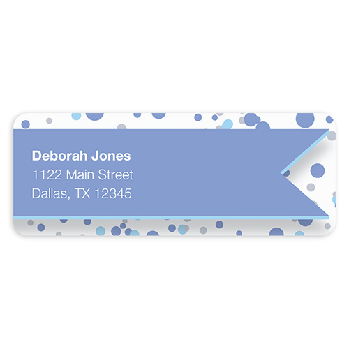Let's Party Blue Address Labels MARY KAY CONNECTIONS